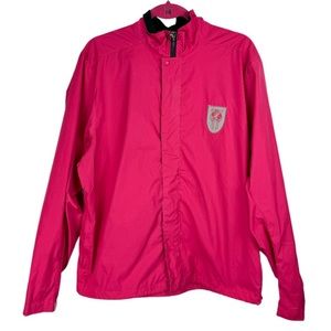 Vtg 90s Y2K Nike International Hot Pink Windbreaker Jacket
